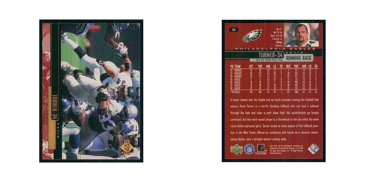 1999 Upper Deck Kevin Turner Eagles #164