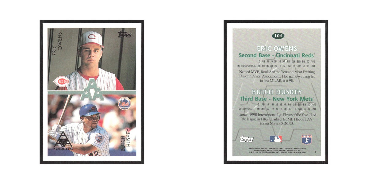 1996 Topps Eric Owens/Butch Huskey #104