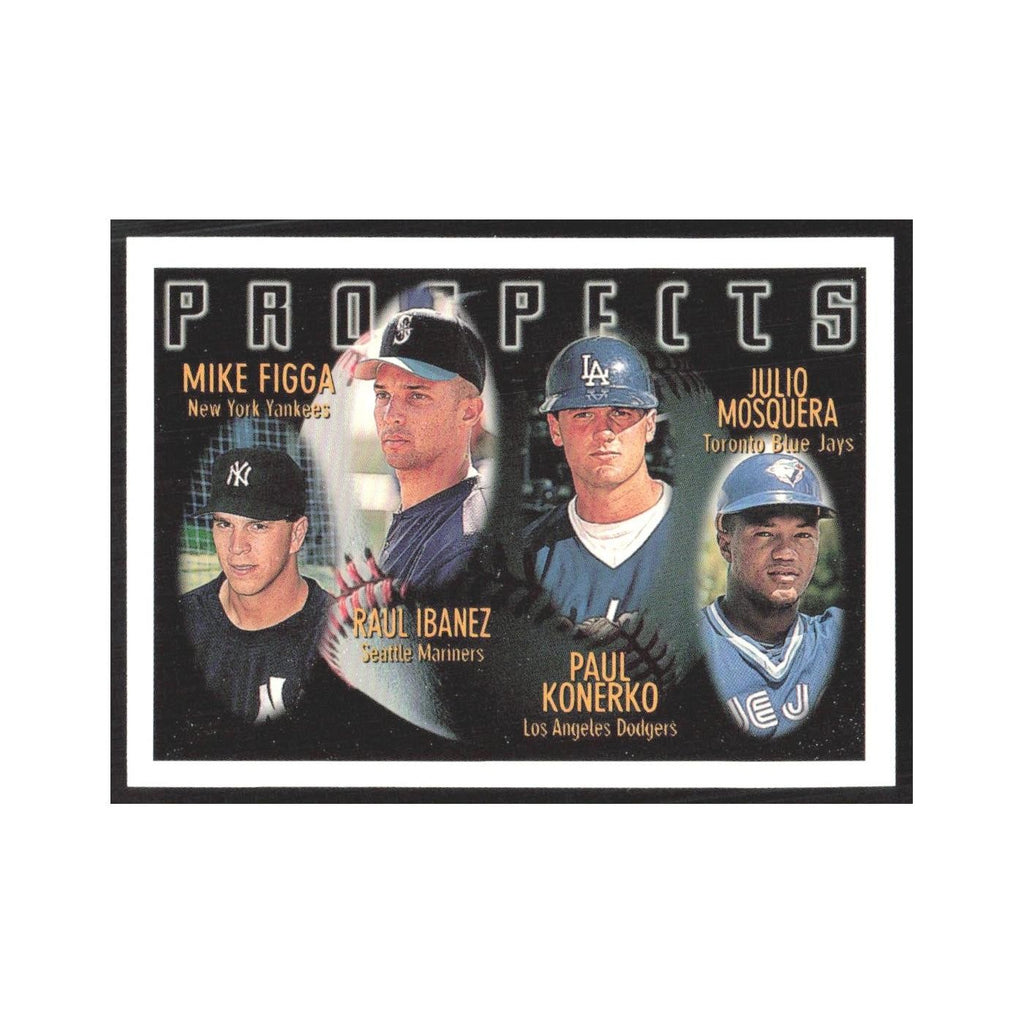 1996 Topps Mike Figga/Raul Ibanez/Paul Konerko/Julio Mosquera #432