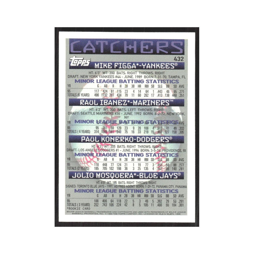1996 Topps Mike Figga/Raul Ibanez/Paul Konerko/Julio Mosquera #432