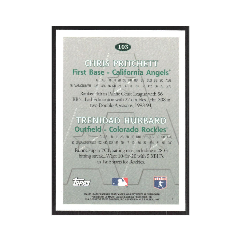 1996 Topps Chris Pritchett/Trenidad Hubbard #103