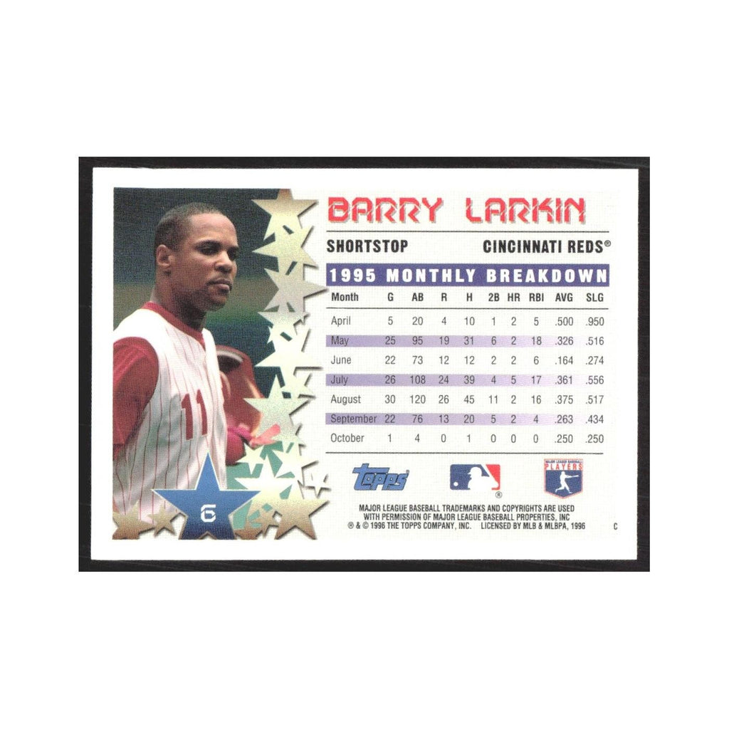 1996 Topps Barry Larkin Reds #6