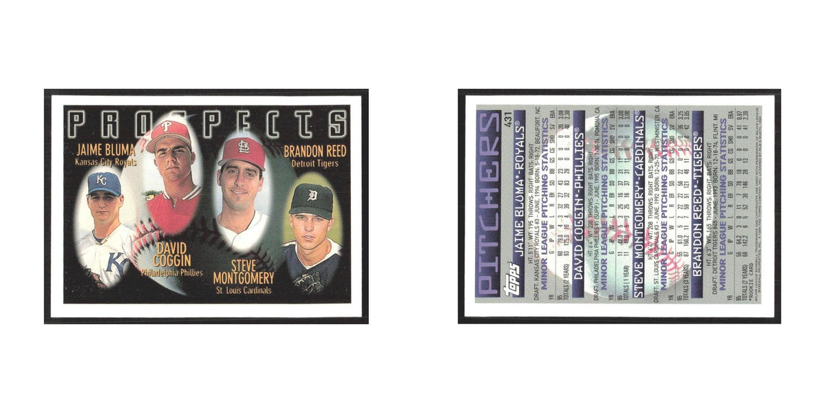 1996 Topps Jaime Bluma/Dave Coggin/Steve Montgomery/Brandon Reed #431