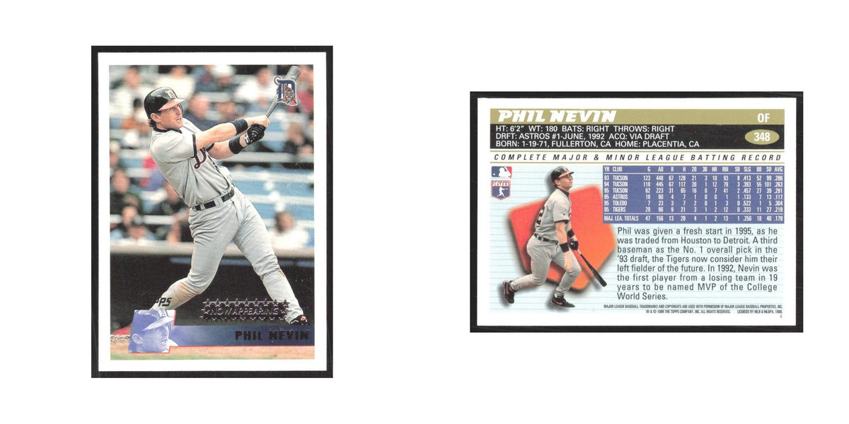 1996 Topps Phil Nevin Tigers #348