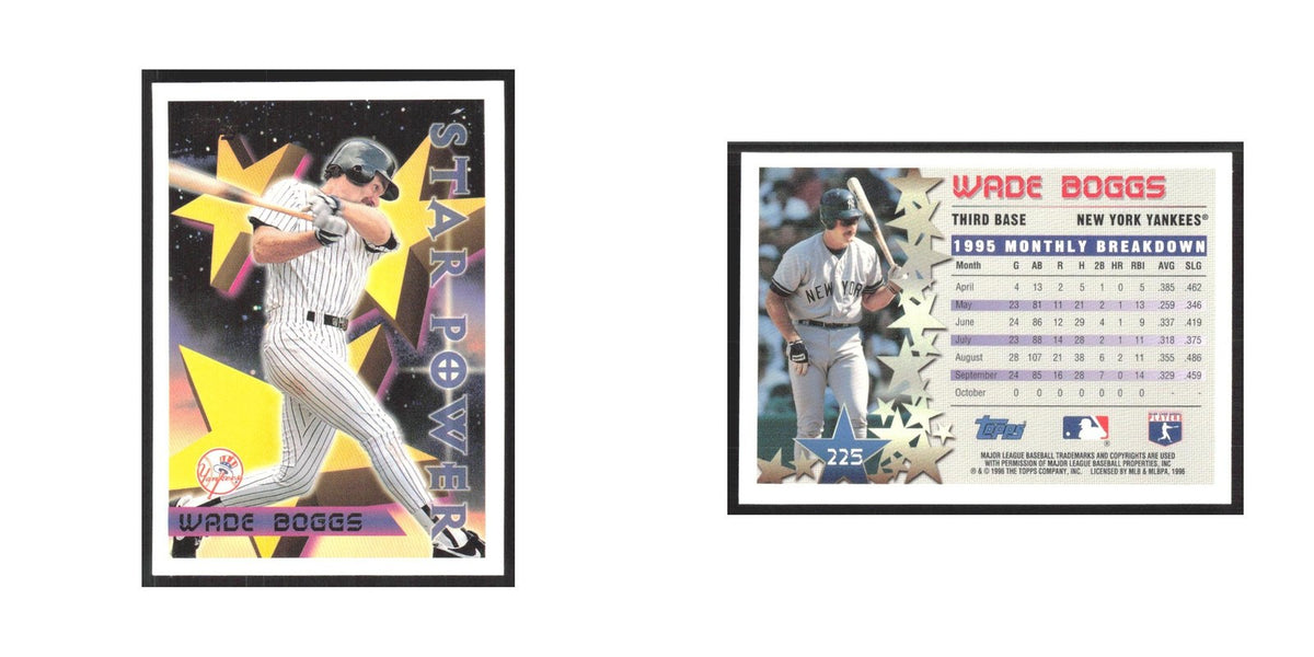 1996 Topps Wade Boggs Yankees #225