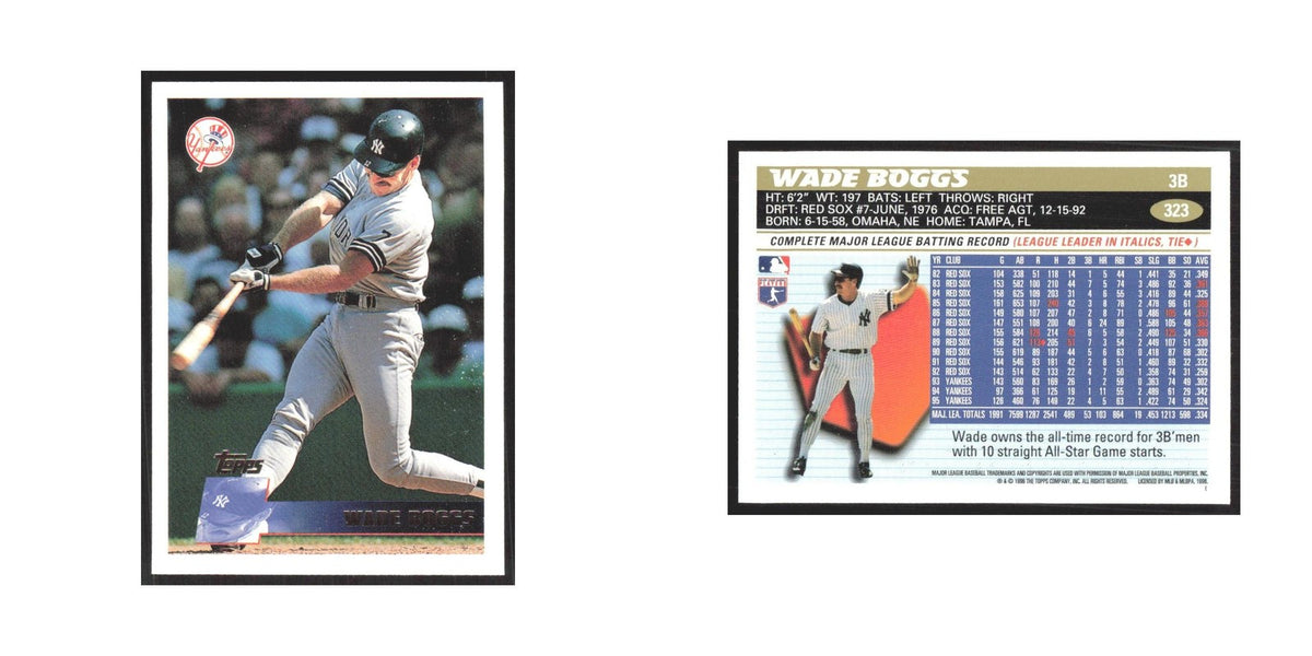1996 Topps Wade Boggs Yankees #323