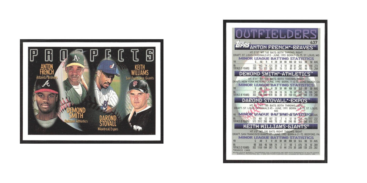 1996 Topps Anton French/Demond Smith/Darond Stovall/Keith Williams #437