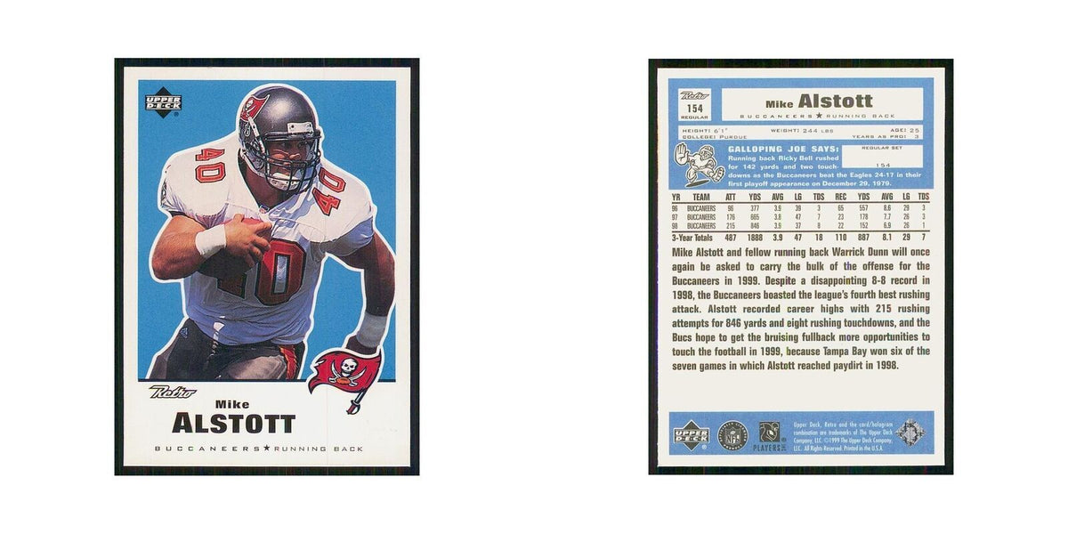 1999 Upper Deck Retro Mike Alstott Buccaneers #154