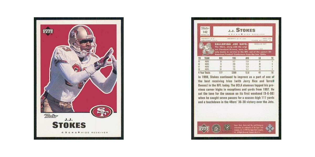 1999 Upper Deck Retro J.J. Stokes 49ers #142