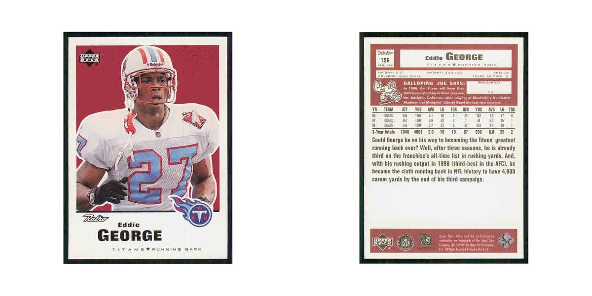 1999 Upper Deck Retro Eddie George Titans #156