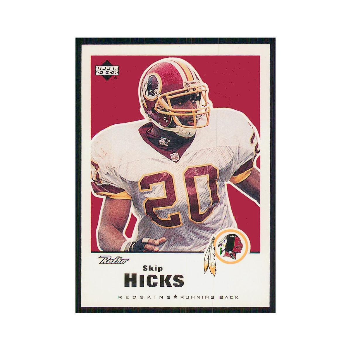 1999 Upper Deck Retro Skip Hicks Redskins #164
