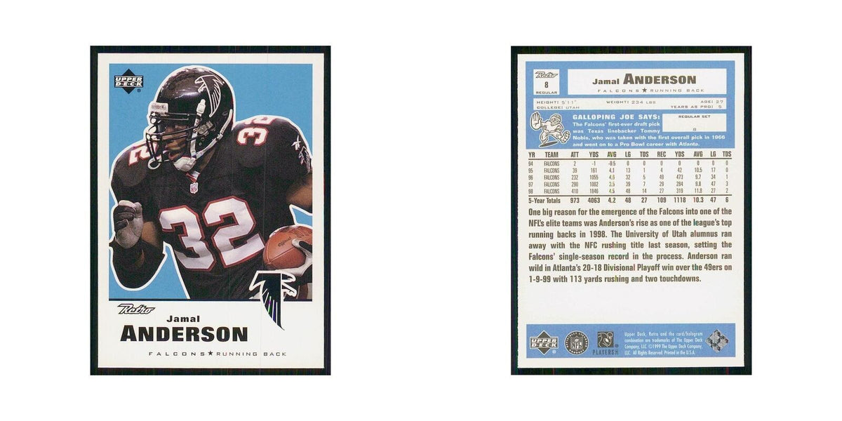 1999 Upper Deck Retro Jamal Anderson Falcons #8