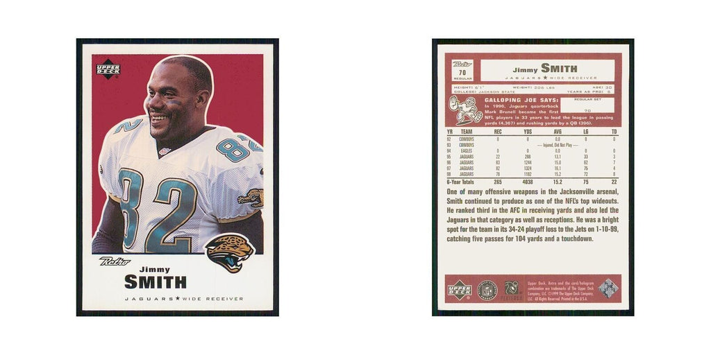 1999 Upper Deck Retro Jimmy Smith Jaguars #70