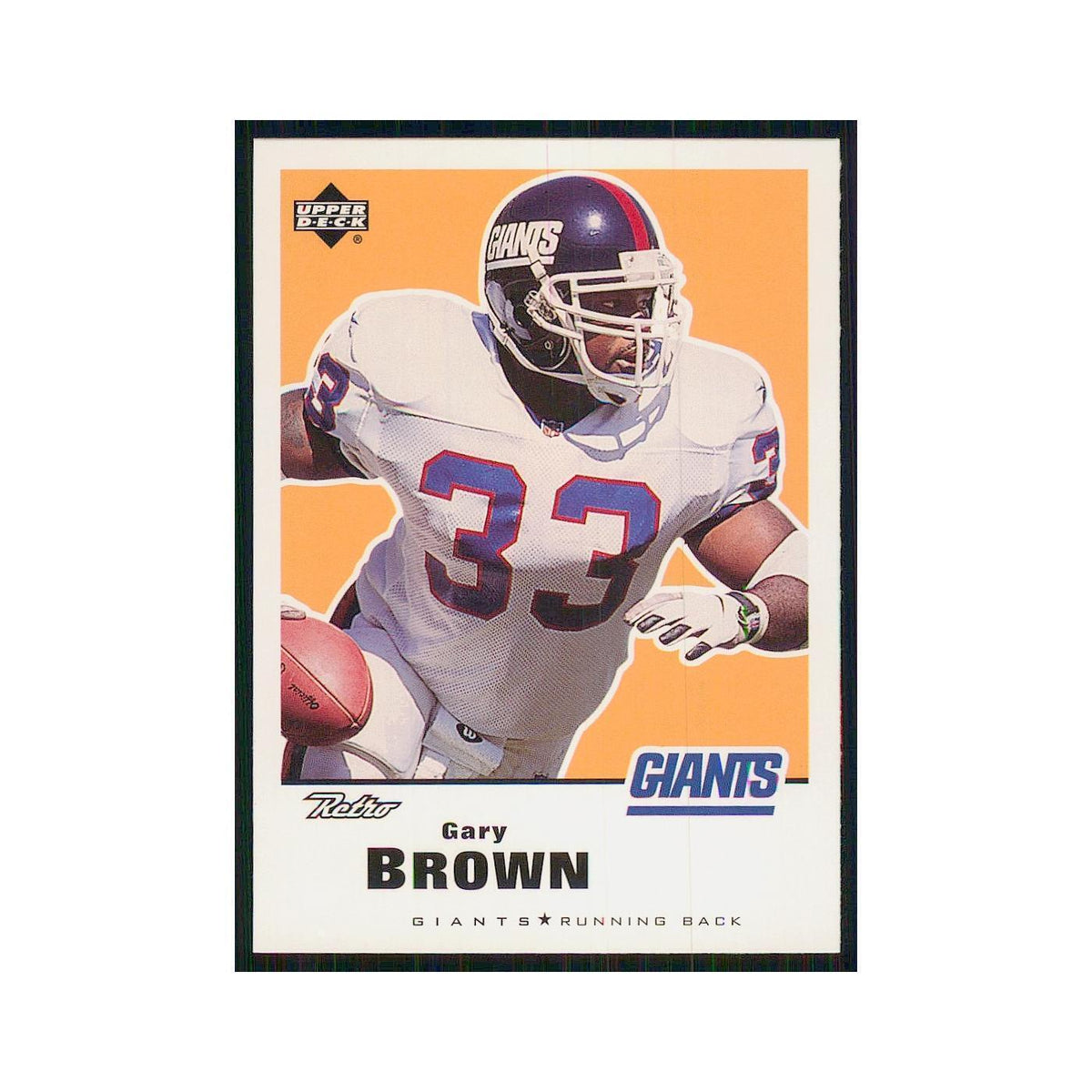 1999 Upper Deck Retro Gary Brown Giants #102