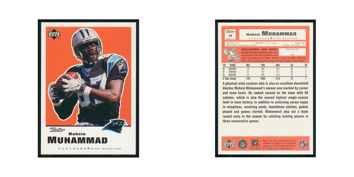 1999 Upper Deck Retro Muhsin Muhammad Panthers #24