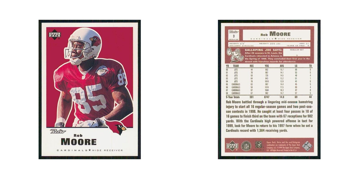 1999 Upper Deck Retro Rob Moore Cardinals #3