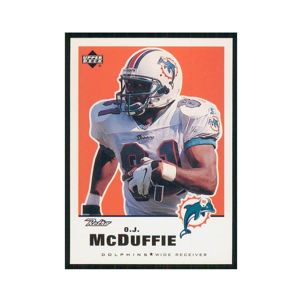 1999 Upper Deck Retro O.J. McDuffie Dolphins #80