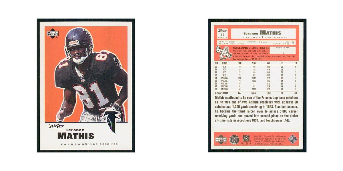 1999 Upper Deck Retro Terance Mathis Falcons #10