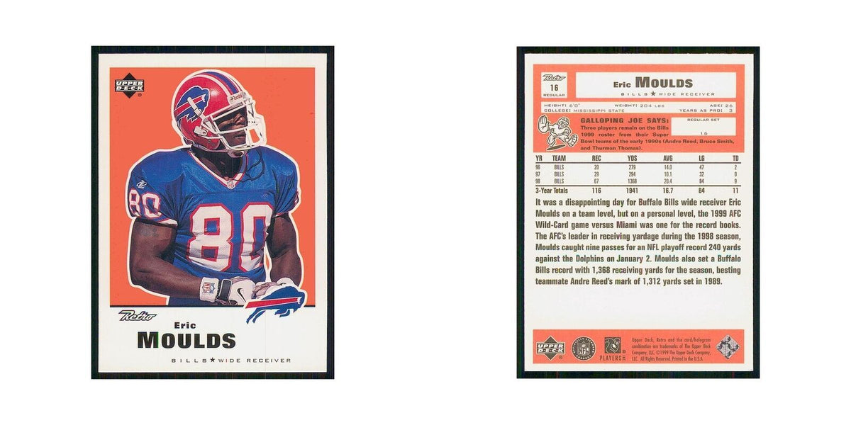 1999 Upper Deck Retro Eric Moulds Bills #16