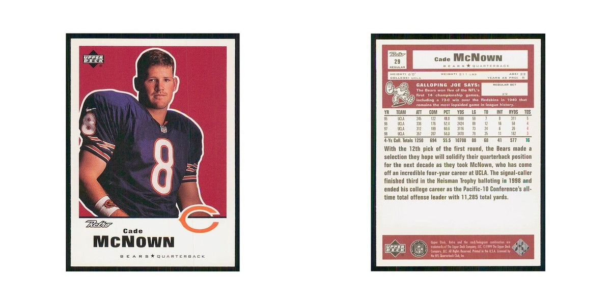 1999 Upper Deck Retro Cade McNown RC Bears #29