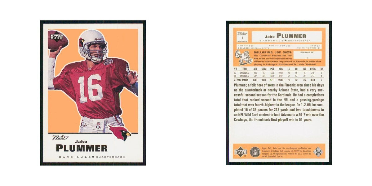 1999 Upper Deck Retro Jake Plummer Cardinals #1