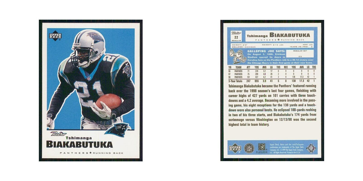1999 Upper Deck Retro Tim Biakabutuka Panthers #22