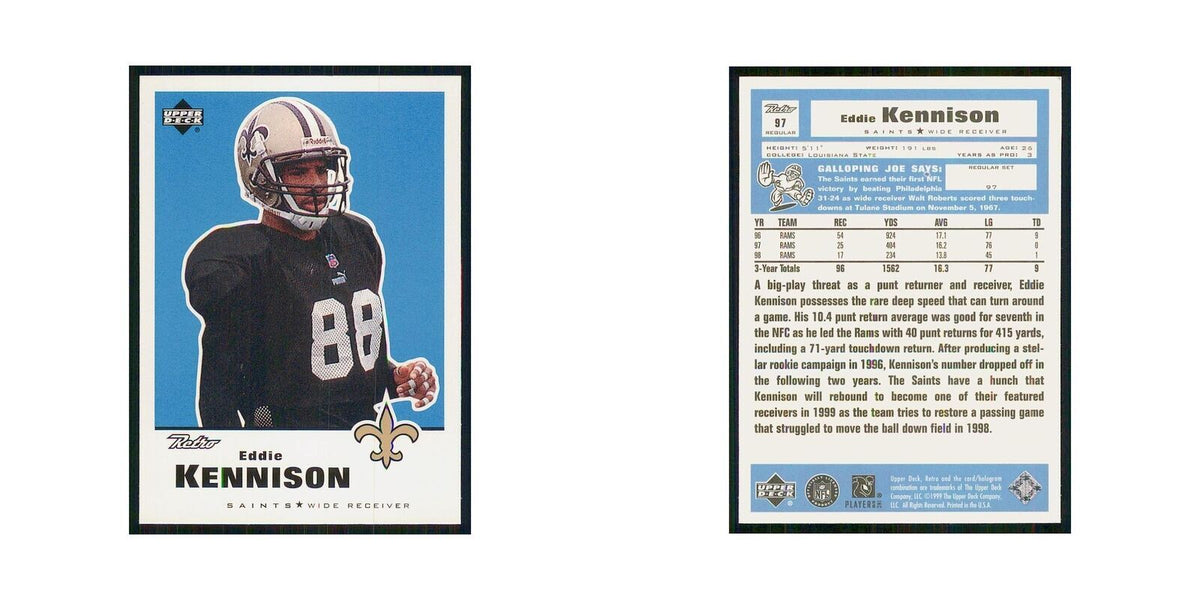 1999 Upper Deck Retro Eddie Kennison Saints #97