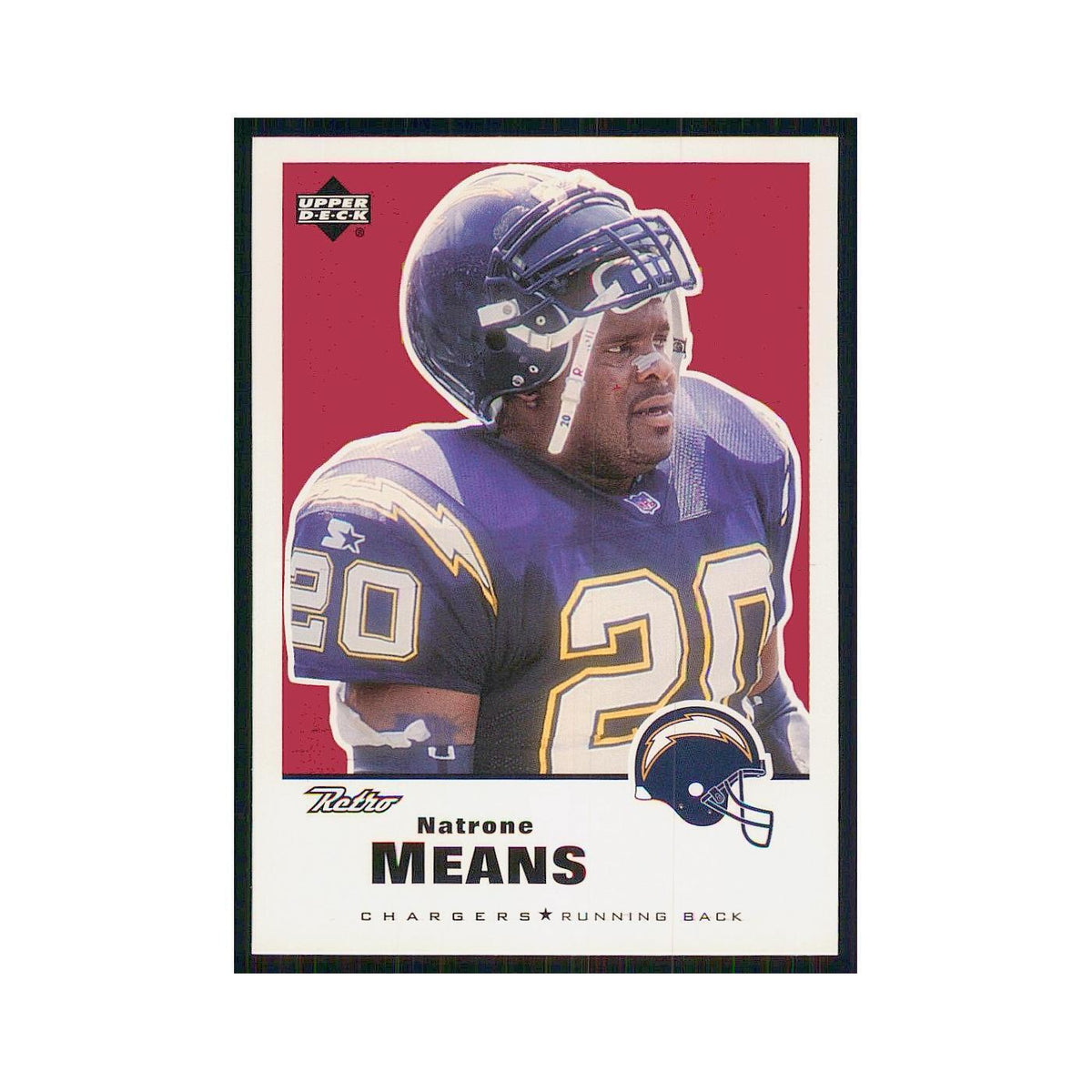 1999 Upper Deck Retro Natrone Means San Diego Chargers #135