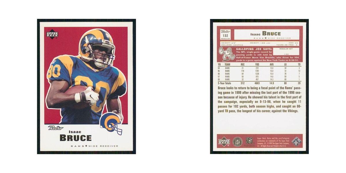 1999 Upper Deck Retro Isaac Bruce St. Louis Rams #132