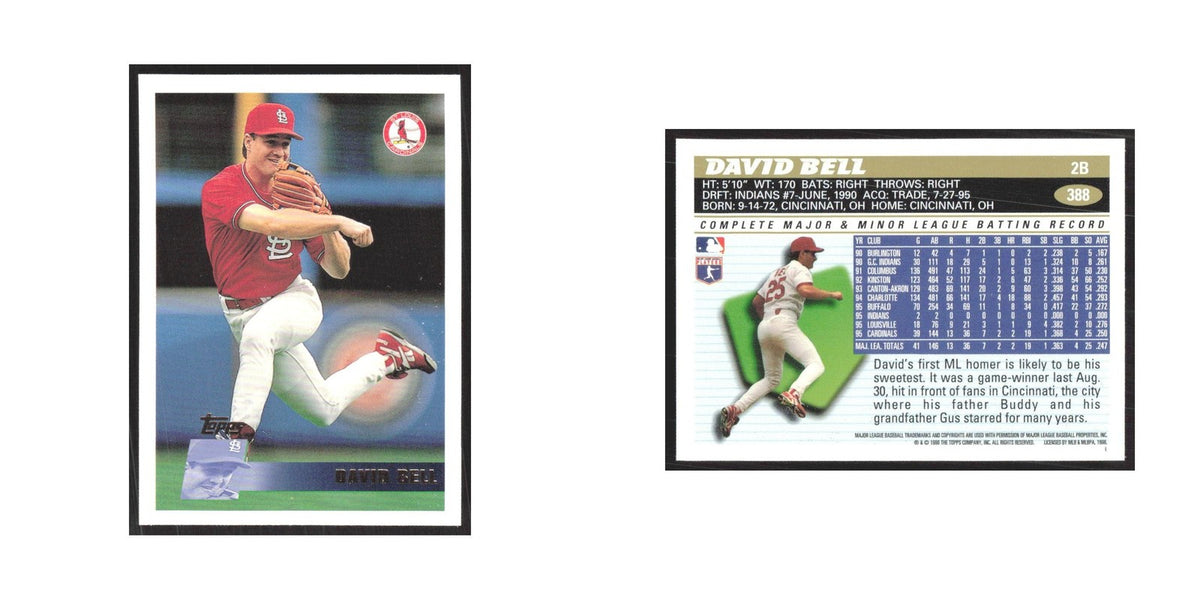 1996 Topps David Bell Cardinals #388