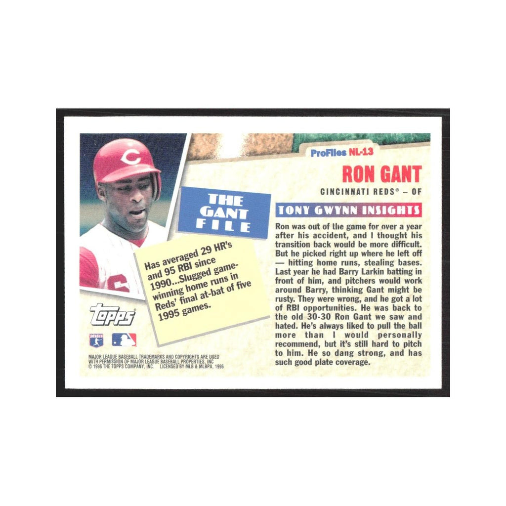 1996 Topps Ron Gant Reds #NL-13
