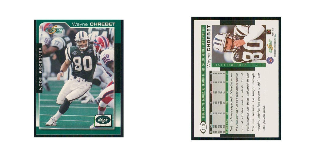 2000 Score Wayne Chrebet Jets #143