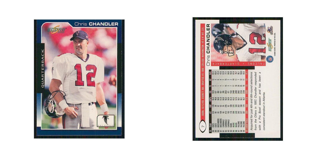 2000 Score Chris Chandler Falcons #7