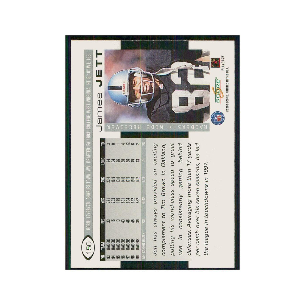 2000 Score James Jett Raiders #150