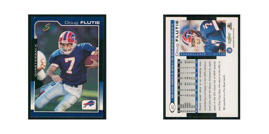 2000 Score Doug Flutie Bills #20