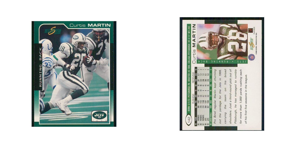 2000 Score Curtis Martin Jets #142
