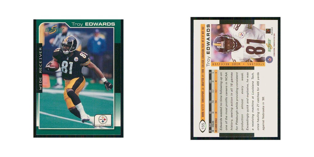2000 Score Troy Edwards Steelers #155