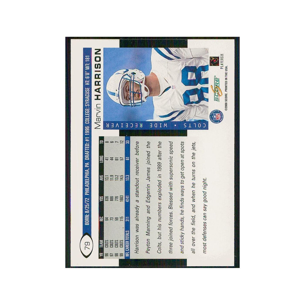 2000 Score Marvin Harrison Colts #79