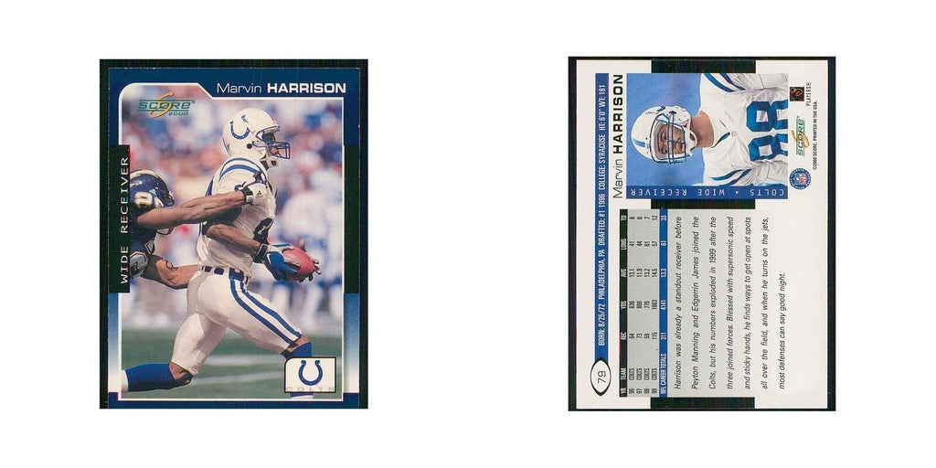 2000 Score Marvin Harrison Colts #79