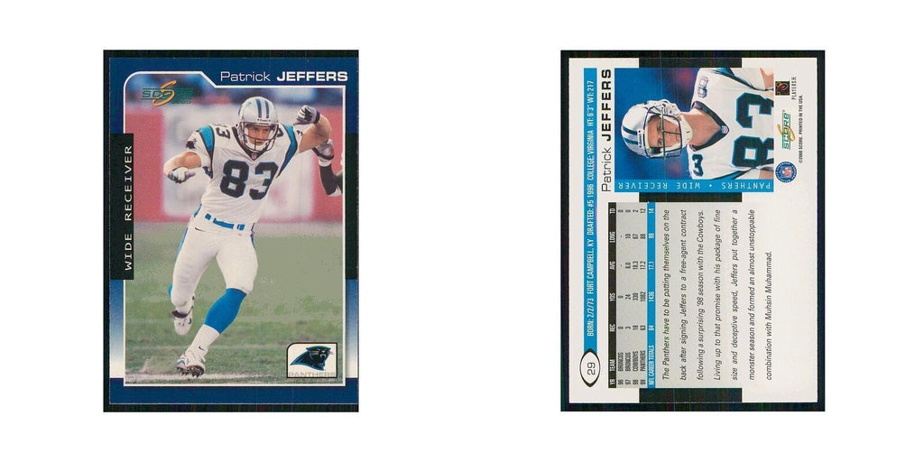 2000 Score Patrick Jeffers Panthers #29
