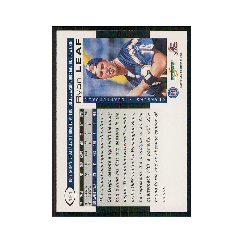 2000 Score Ryan Leaf San Diego Chargers #161