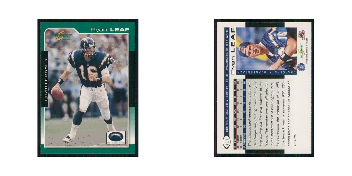 2000 Score Ryan Leaf San Diego Chargers #161
