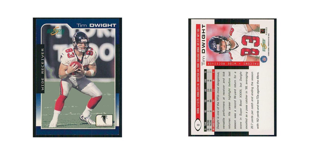 2000 Score Tim Dwight Falcons #8