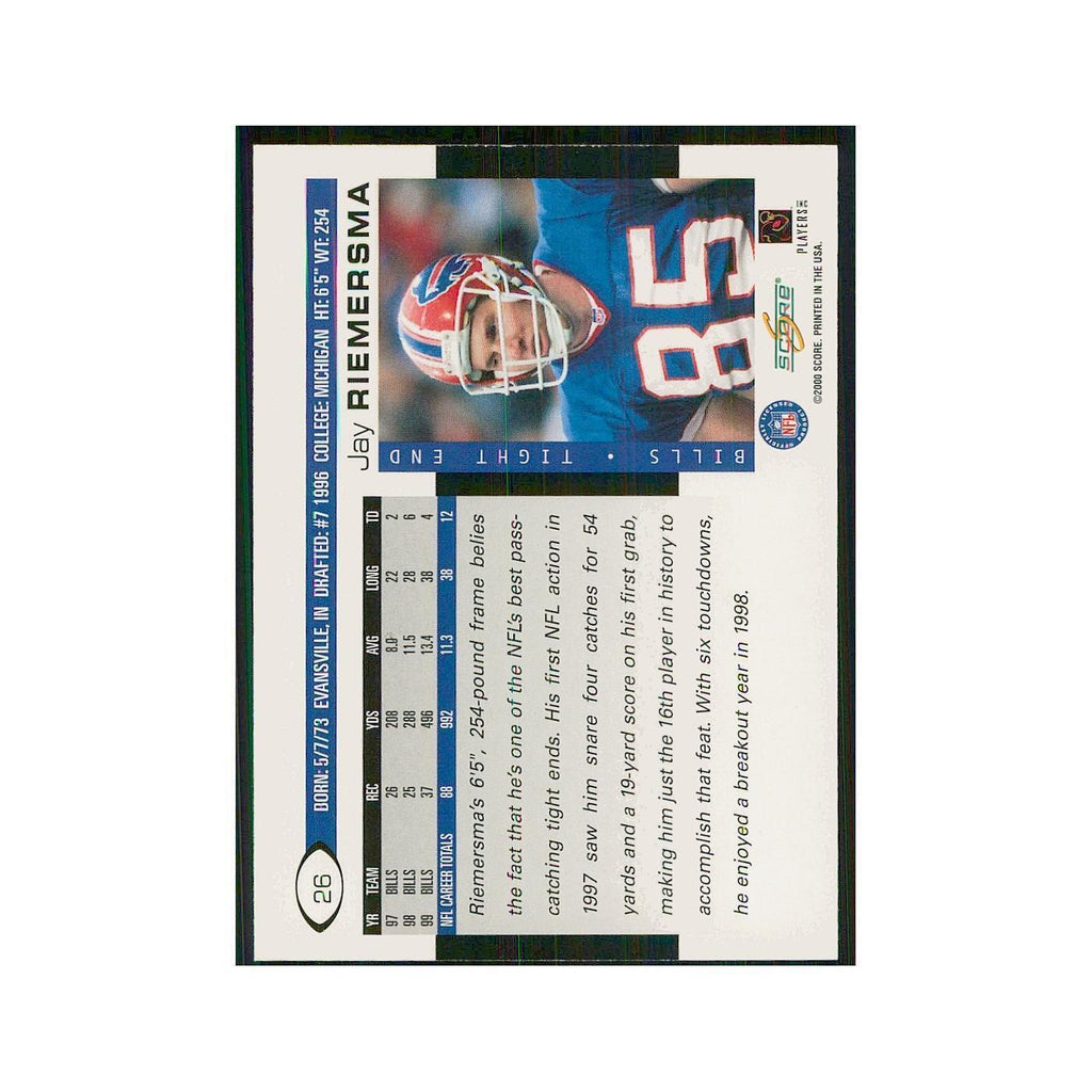 2000 Score Jay Riemersma Bills #26
