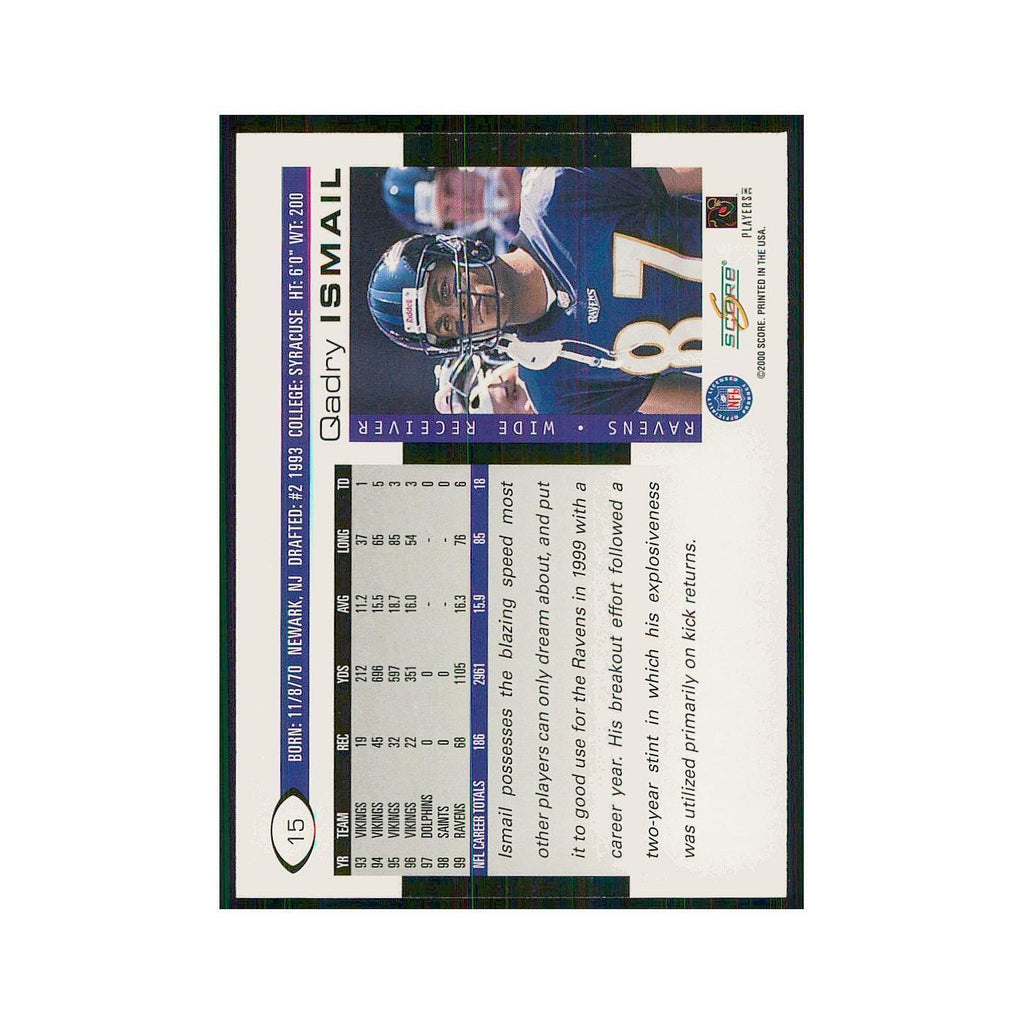 2000 Score Qadry Ismail Ravens #15