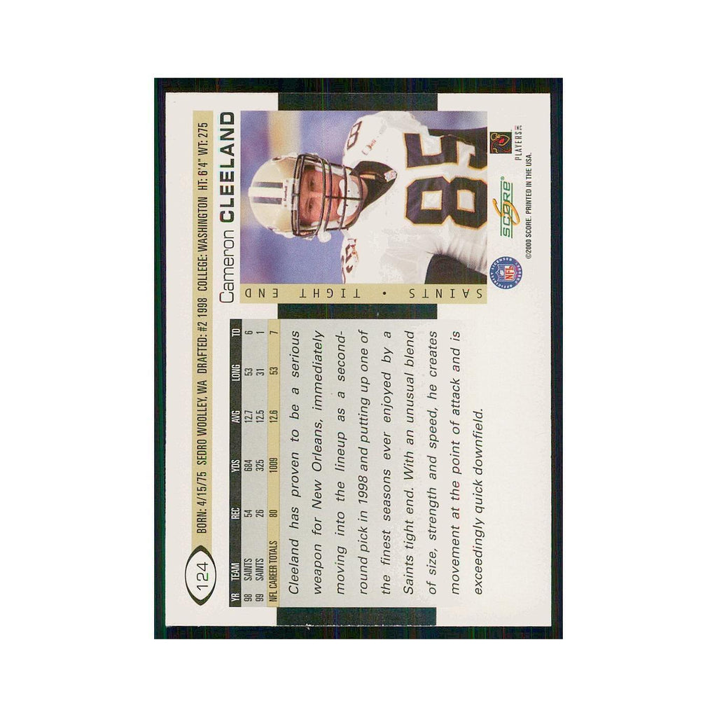 2000 Score Cameron Cleeland Saints #124