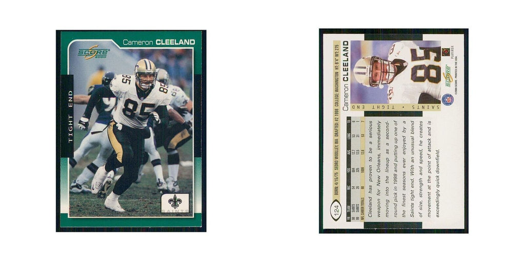 2000 Score Cameron Cleeland Saints #124