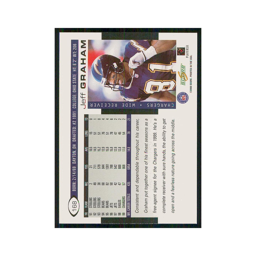 2000 Score Jeff Graham San Diego Chargers #168