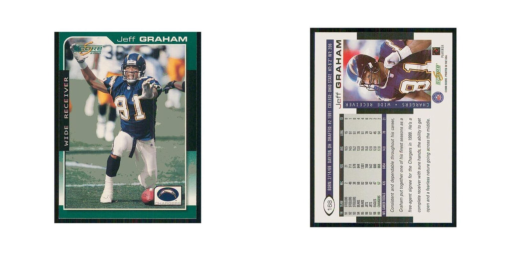 2000 Score Jeff Graham San Diego Chargers #168