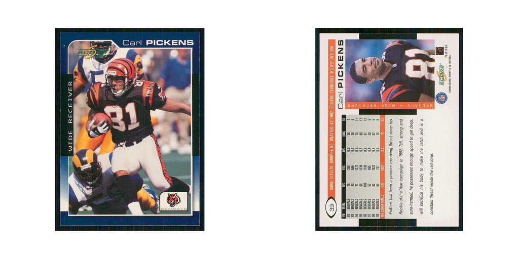 2000 Score Carl Pickens Bengals #39